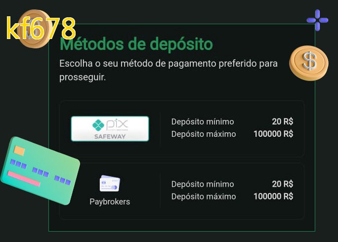 O cassino kf678bet oferece uma grande variedade de métodos de pagamento