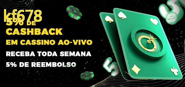 Promoções do cassino ao Vivo kf678